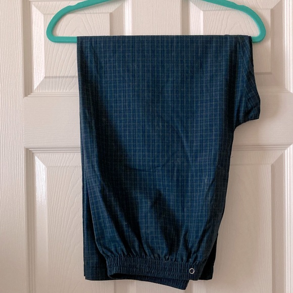 Small Plaid Lounge Pant - Navy & Green by Club Room - Picture 3 of 10